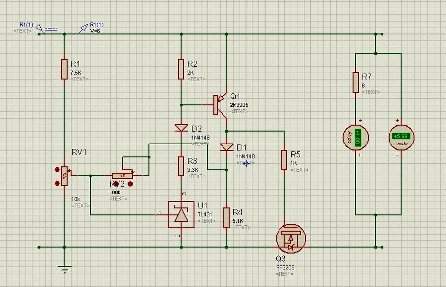 6V1A电流时，电压有所下降