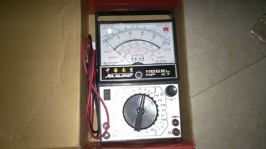 6号MF47指针万用表5元