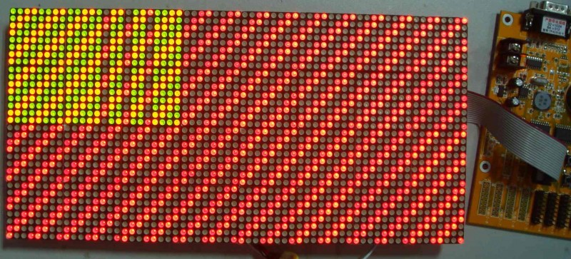 3mm_08接口 32x64双色点阵屏 测试：左上角绿色常亮-3.jpg