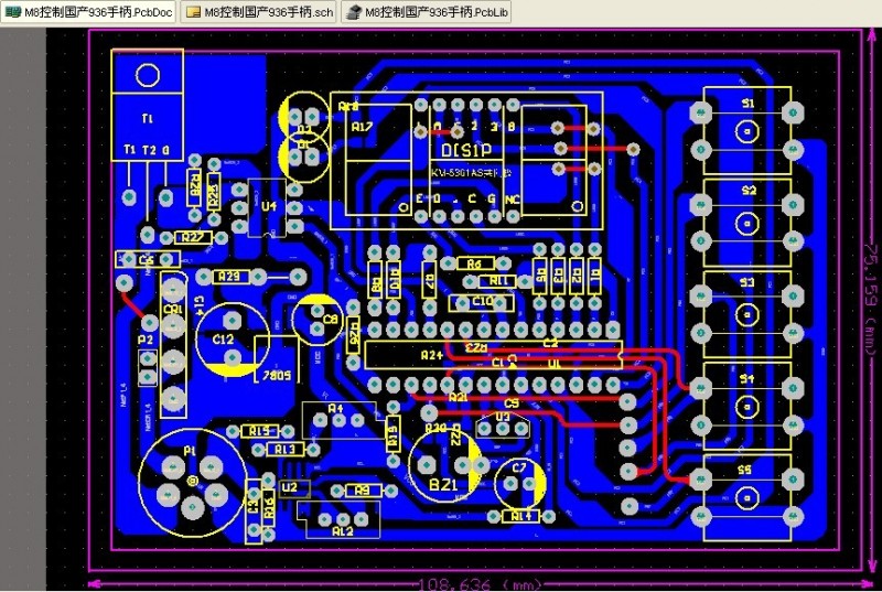 M8控制国产936手柄PCB