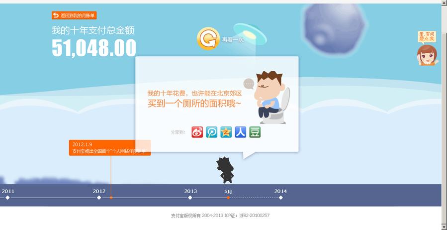 我在淘宝花的钱可以在北京三环买厕所