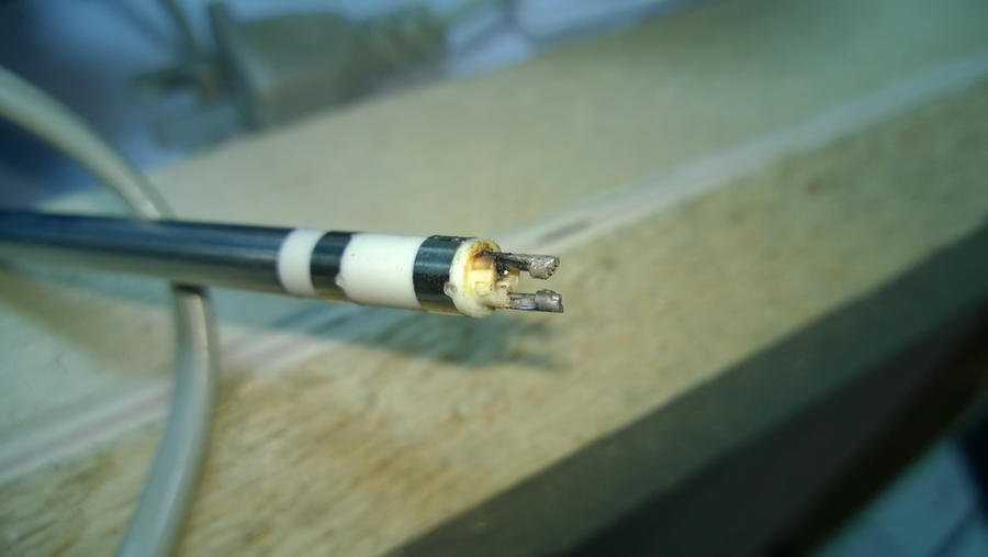 内部已经烧了。