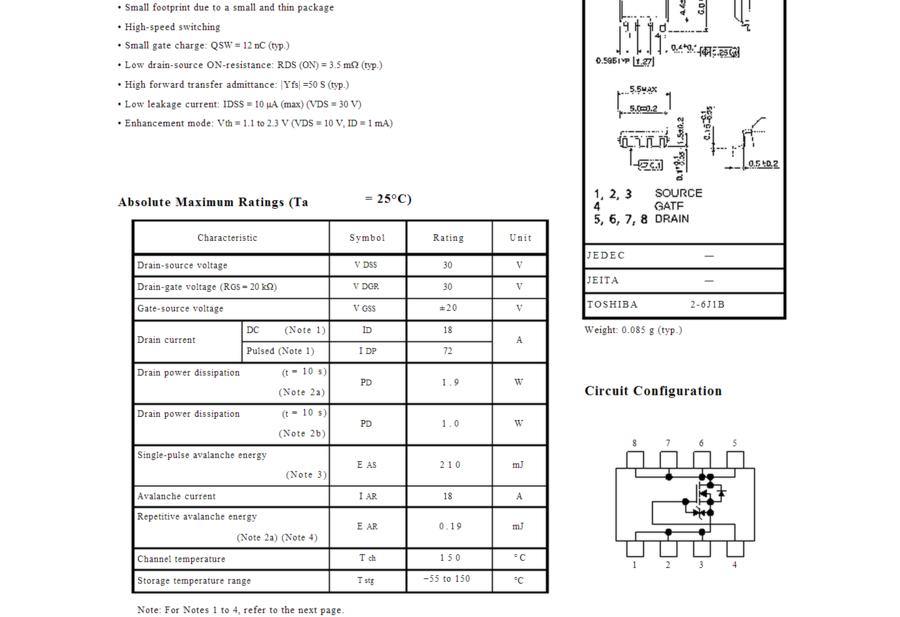 TPC8018-H 数据表 (1_7 页) TOSHIBA _ High-Speed and High-Effciency DC_DC Converte.png