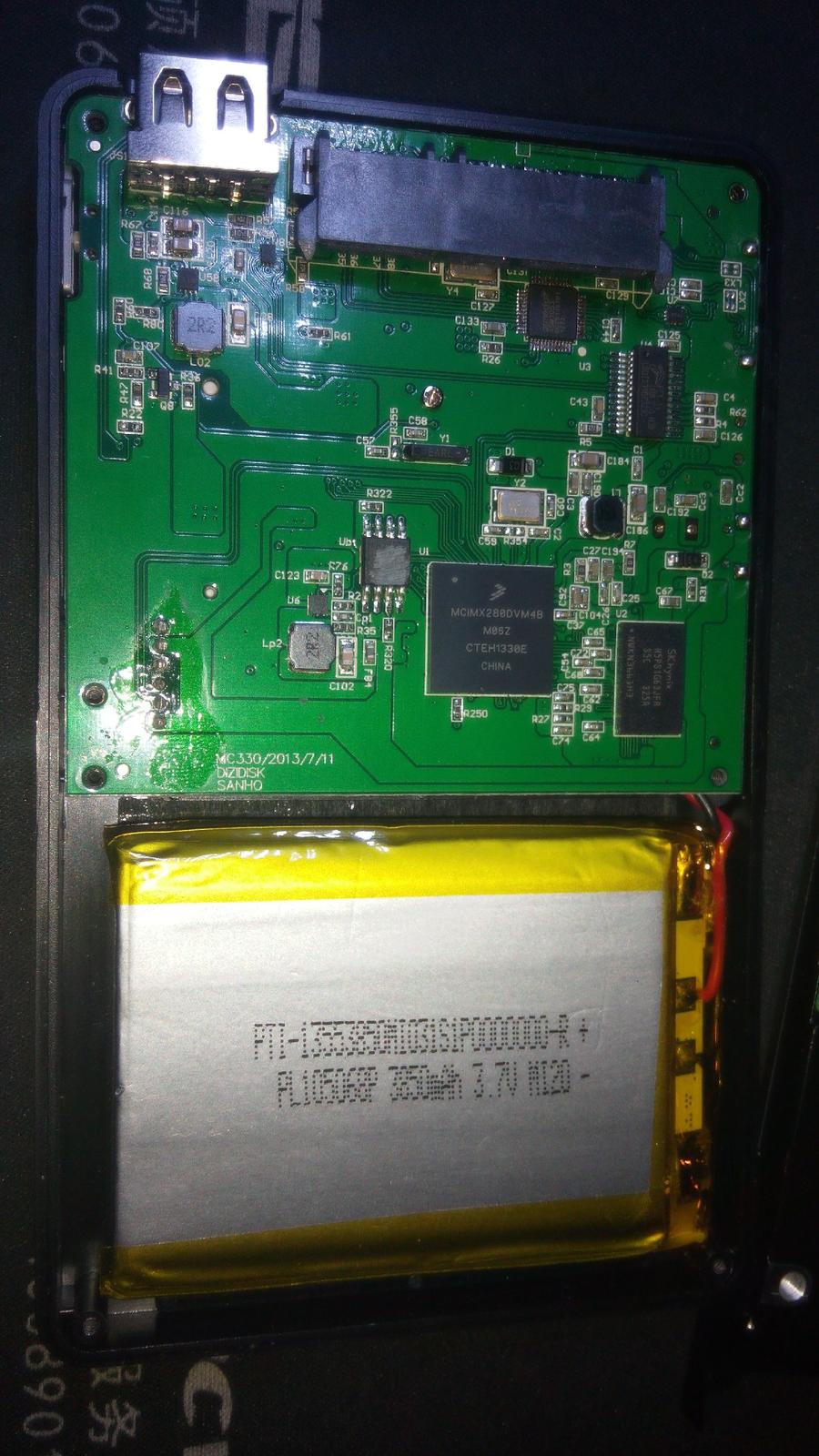 板子和内置电池……