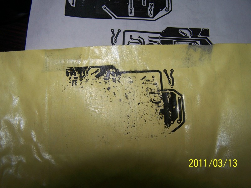 第一次转印后的广告纸