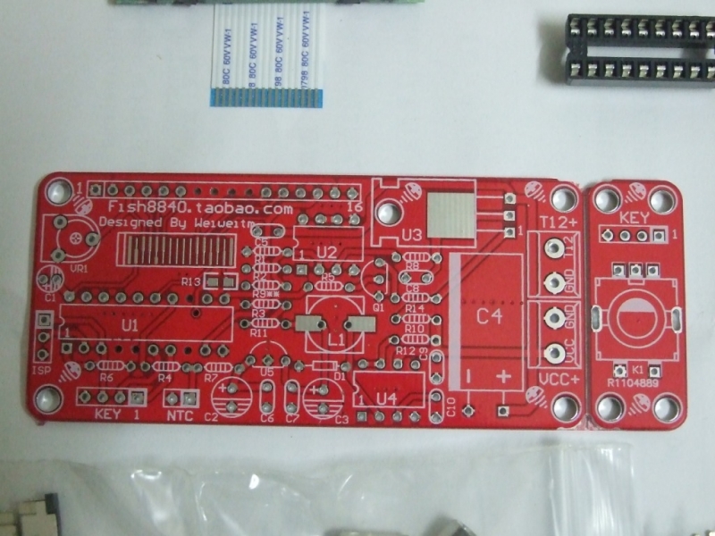 STC白光PCB正面
