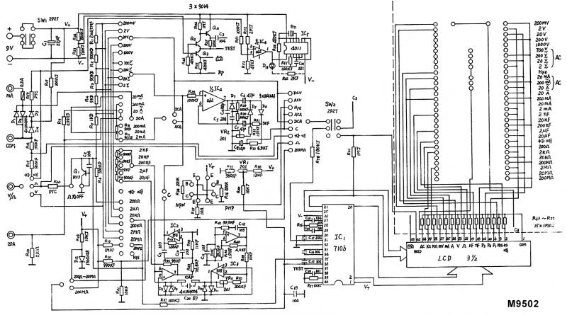 数字万用表Mastech M9502电路图.gif