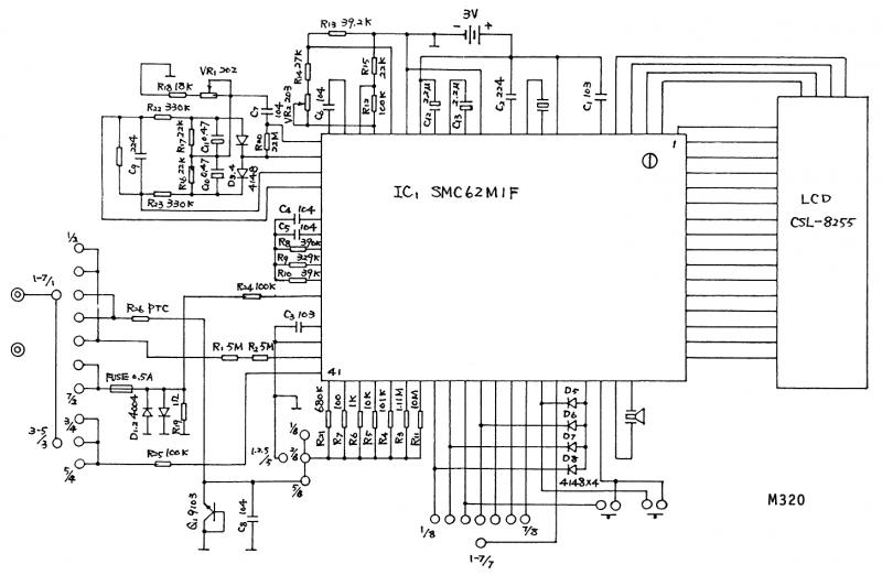 数字万用表Mastech的M320电路图.gif