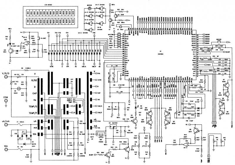 数字万用表单向趋势UT70B电路图.gif