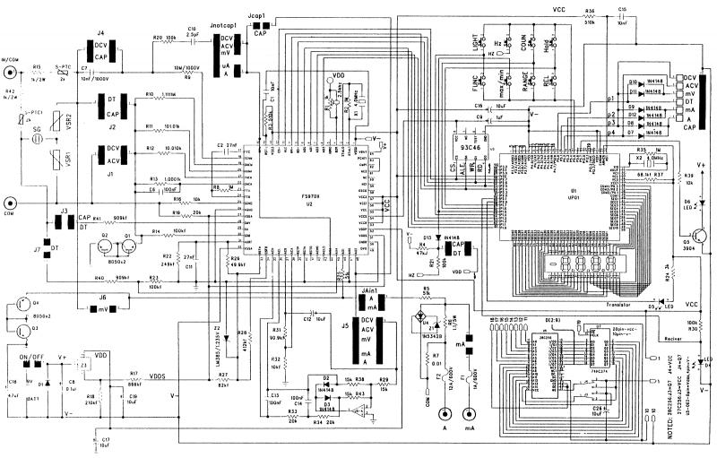 数字万用表单向趋势UT70C电路图.gif