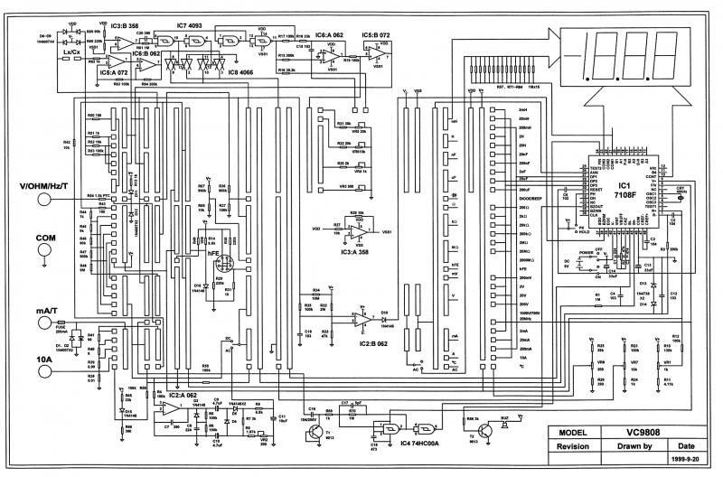 维克多VC9808数字万用表电路图.gif