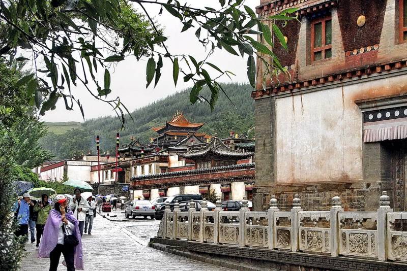 青海塔尔寺一角