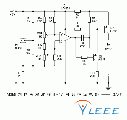 LM358制作高端取样0-1A可调恒流电路-2.GIF