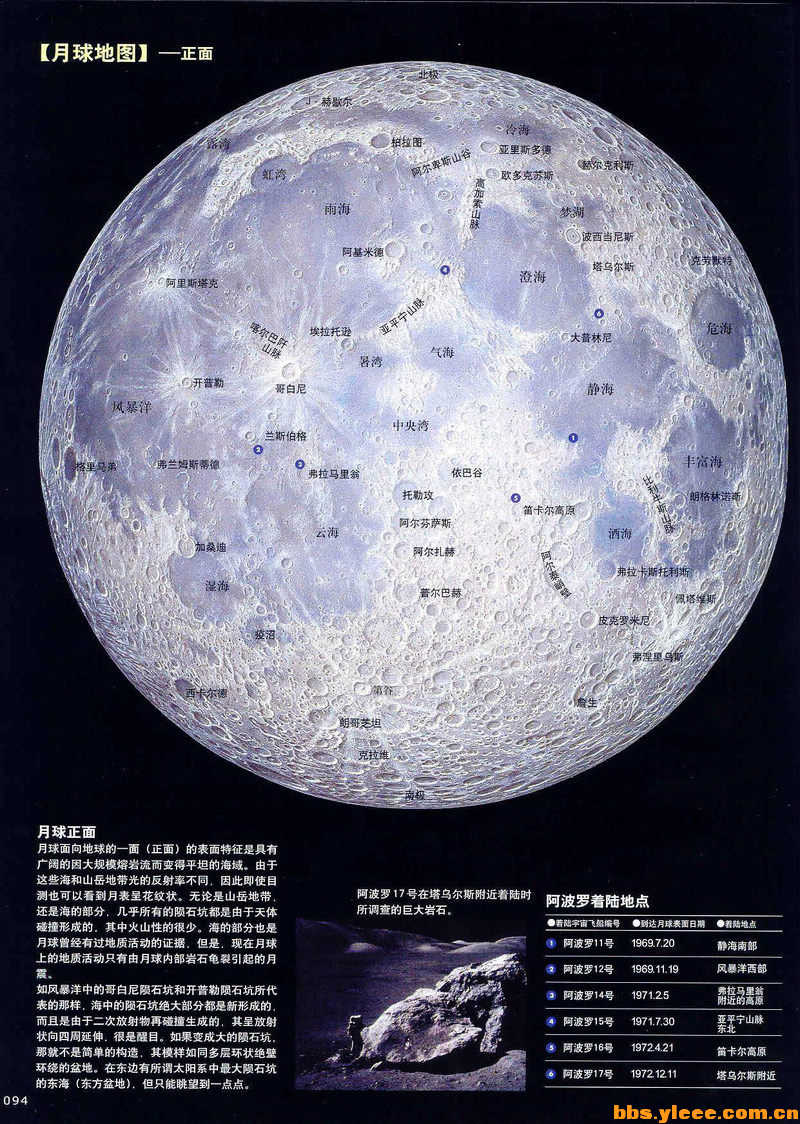 月亮正面地图