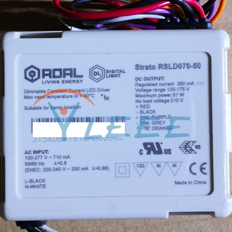 EFORE/ROAL LIVING ENERGY Strto RSLD070-50 STRATO 70恒流LED驱动器Current LED Drivers