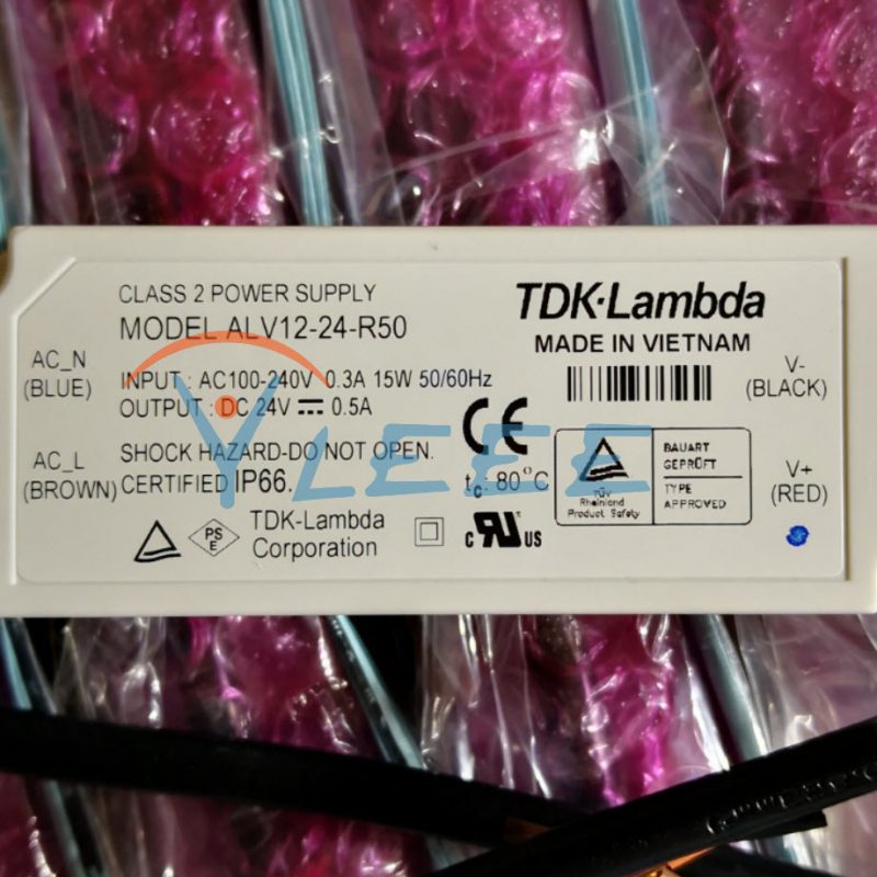 TDK-Lambda MODEL ALV12-24-R50 OUTPUT:DC 24V0.5A 15W