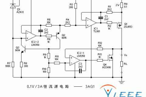 0.1V 3A 恒流源电路