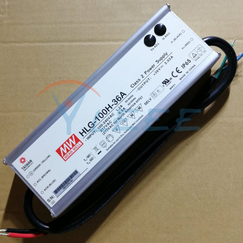 全新原装明纬MW HLG-100-36A 路灯电源LED投光灯 100W 36V2.65A