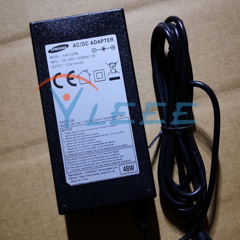 SAMSUNG AC/DC ADAPTER MODEL:A4812-DPN输出插头带针12V4A 48W