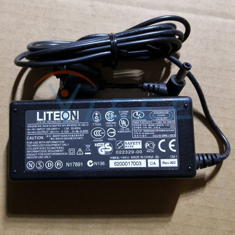 LITEON AC ADAPTER MODEL:PA-1600-07 19V3.16A 60W电源