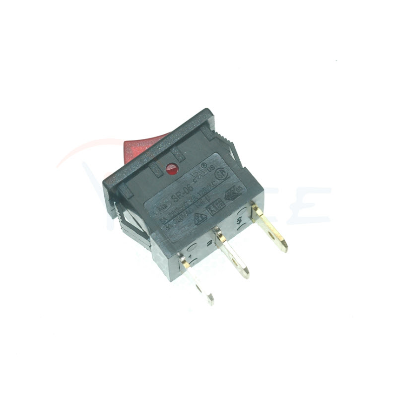 cmm sr-06n-s船形开关带指示灯 船型开关翘板开关 3a 250ac 6a125