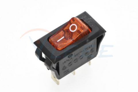 黄色指示灯CANAL HB SERIES 船型开关16A/250VAC T125 银合金触点