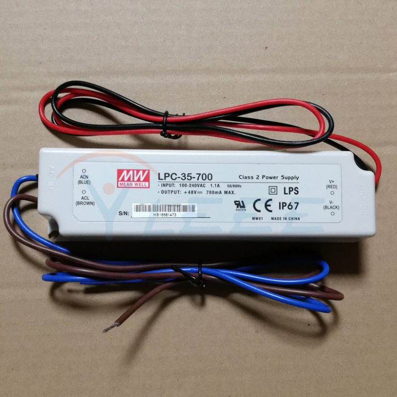 全新台湾明纬LED恒流电源 LPC-35-700 35W 700mA LED控制装置