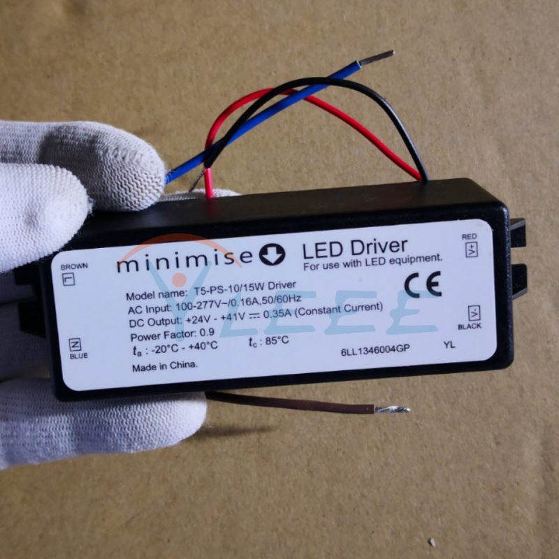 minimise LED Driver T5-PS-10/15W Driver 24-41V0.35A LED控制装置 恒流电源