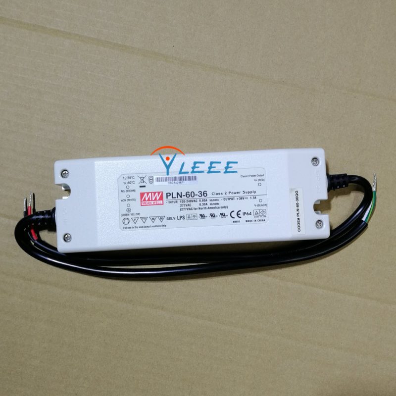 明纬LED电源 MODEL：PLN-60-36 36V1.67A 功率60W
