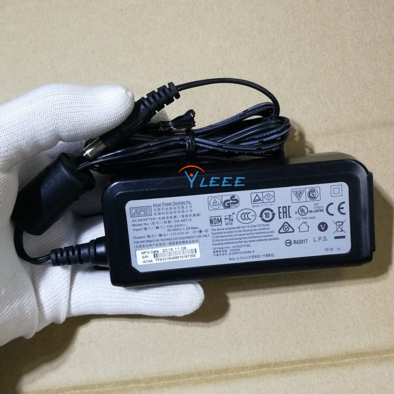 APD / Asian Power Devices DA-48T12 AC Adapter- Laptop 12VDC4A, Barrel 5.5/2.1mm