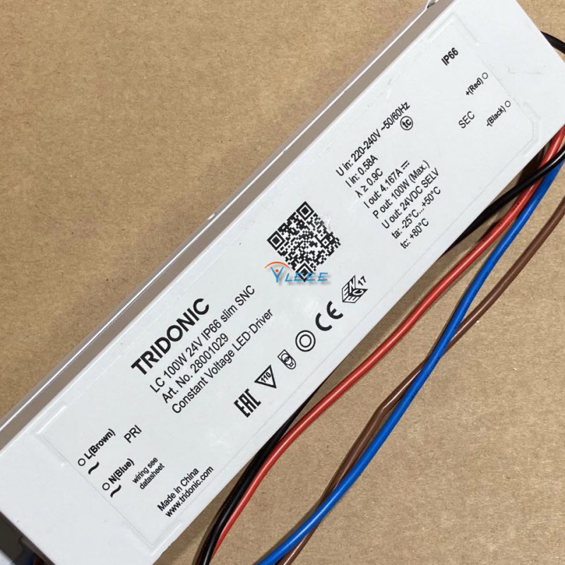 TRIDONIC LC 100W 24V IP66 slim SNC Art.No.28001029 Constant Voltage LED driver