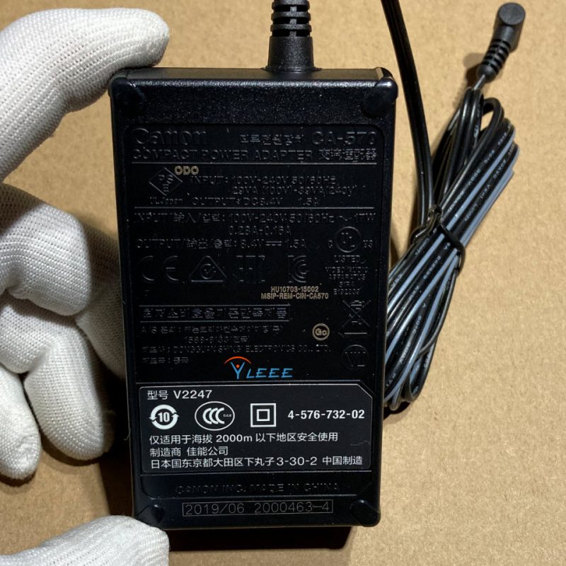Canon CA570 Compact Power Adapter交流适配器 DC8.4V1.5A 佳能型号V2247 一乐电子