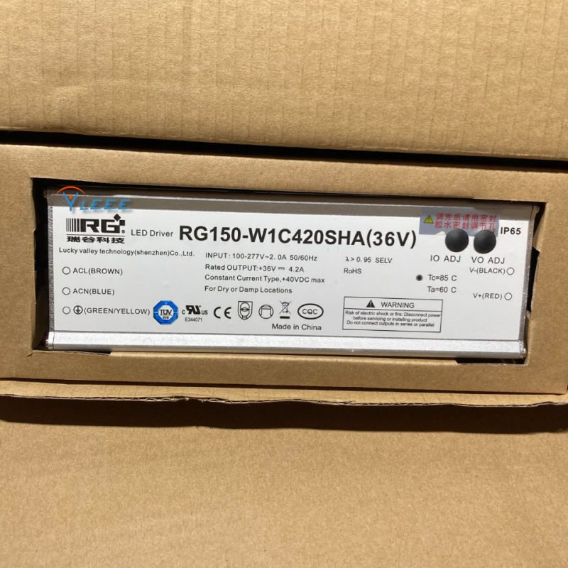 RG150-W1C420SHA 36V4.2A 150W LED Driver瑞谷科技 兼容MOSO LED控制装置 LSC-150V036