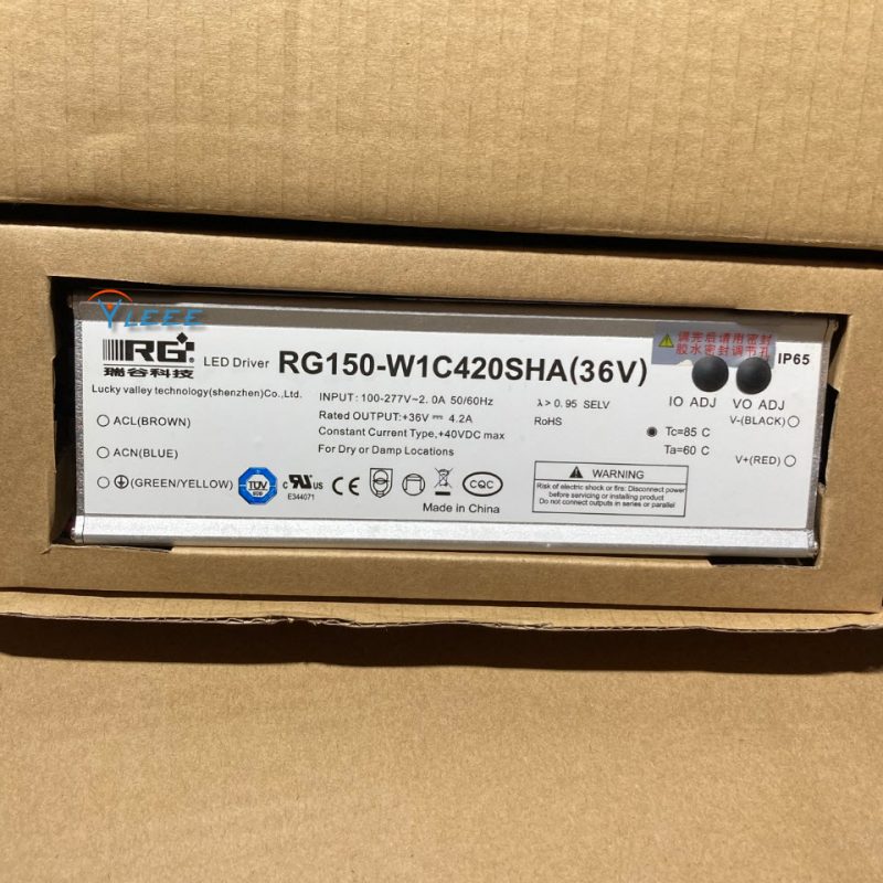 RG150-W1C420SHA 36V4.2A 150W LED Driver瑞谷科技 兼容MOSO LED控制装置 LSC-150V036