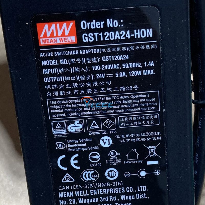 GST120A24-HON MEAN WELL 明纬电源适配器P1M 24V5.0A