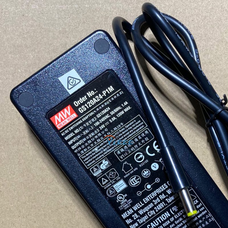 MW GST120A24-P1M AC/DC Adapter Desktop 120 Watts 24V5A