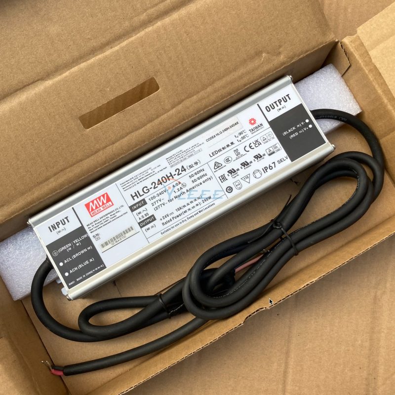 MW,明纬,HLG-240H-24,LED驱动电源,LED控制装置,LED开关电源